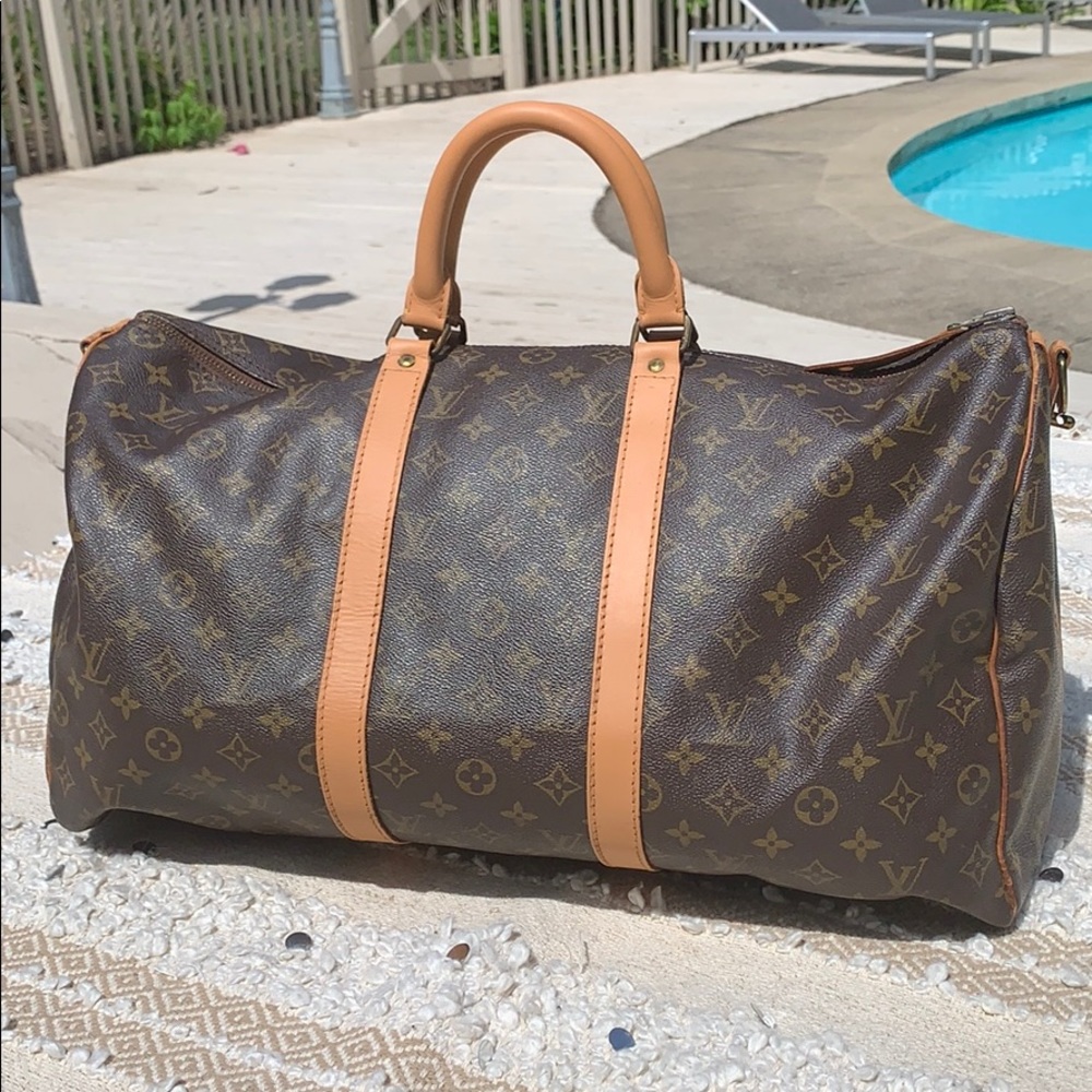Authentic Louis Vuitton Keepall 50 Travel Tote Bag